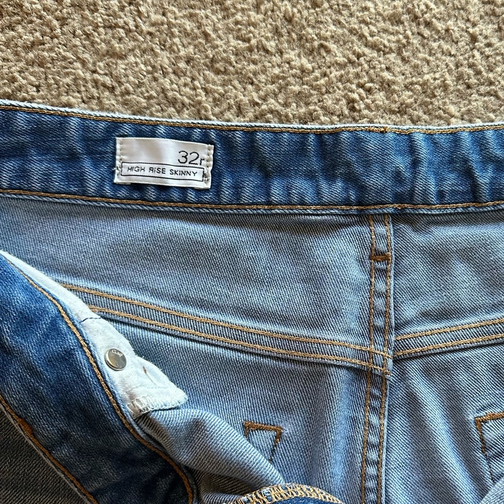 Gap high rise skinny jeans